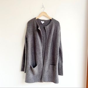 Old Navy Taupe Grey Structured Soft Cardigan
